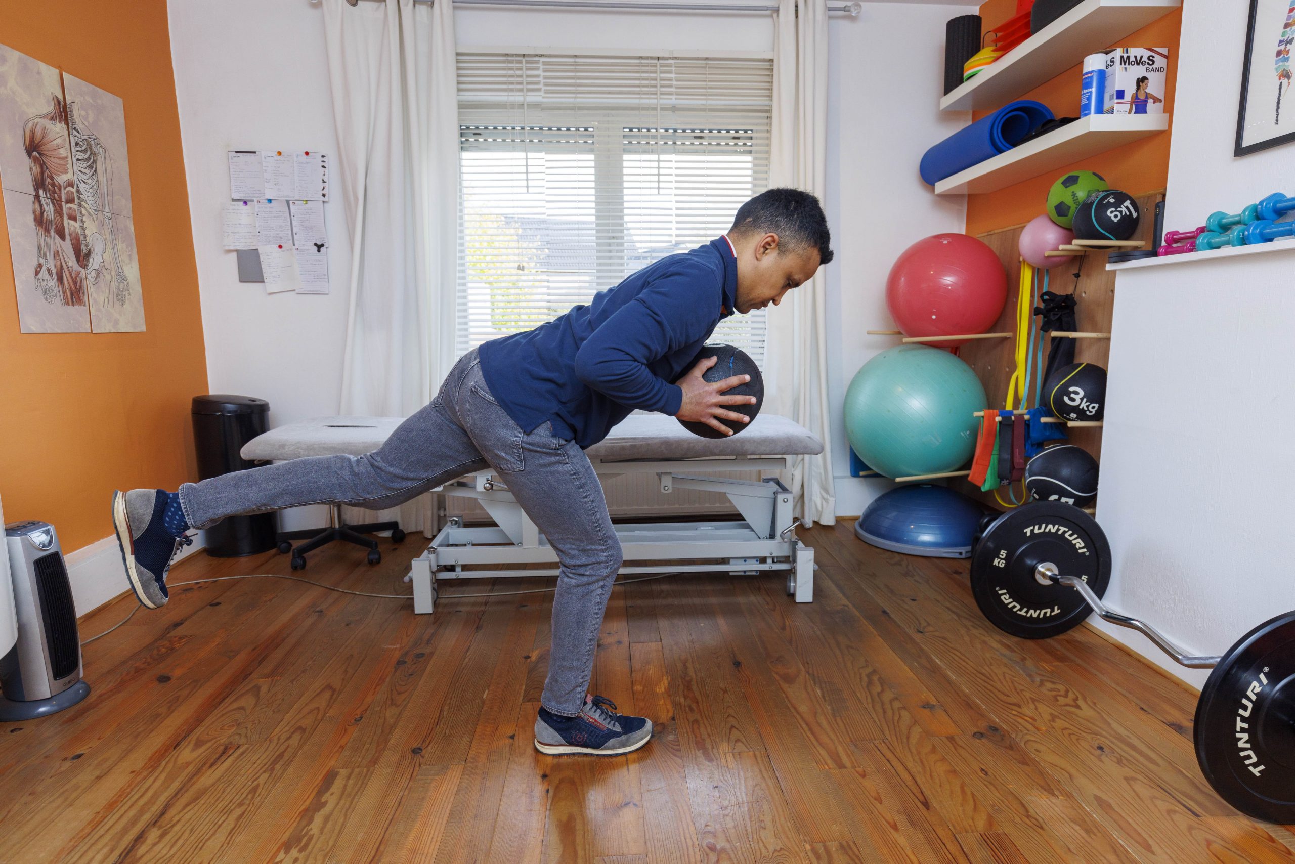 Séance de kinésithérapie sportive